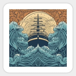 Cruise Ship Explorer: Discover the World's Treasures from the Comfort of Your Ship Sticker